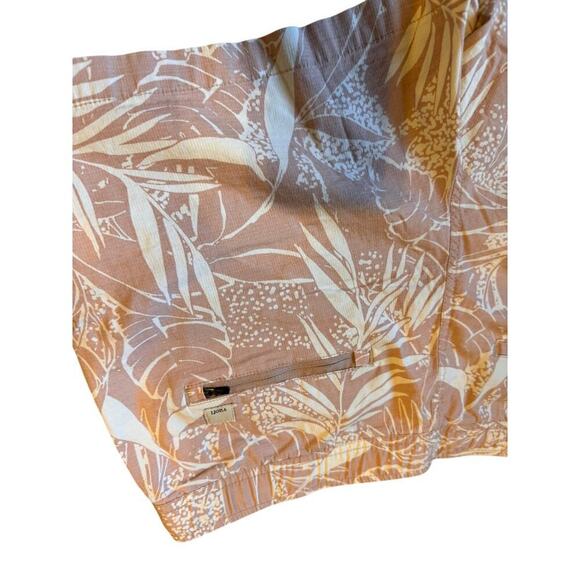 Vuori Ripstop Shorts Womens Size L Palm Tree Organic Cotton Hiking Drawstring - Picture 8 of 8